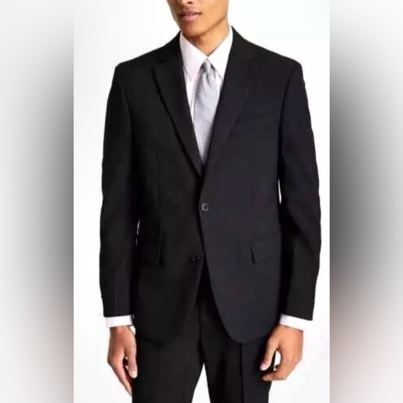 Ben Sherman men's Burge Modern Fit Black Suit Jacket - size 36 S - retail $295 - Picture 1 of 6